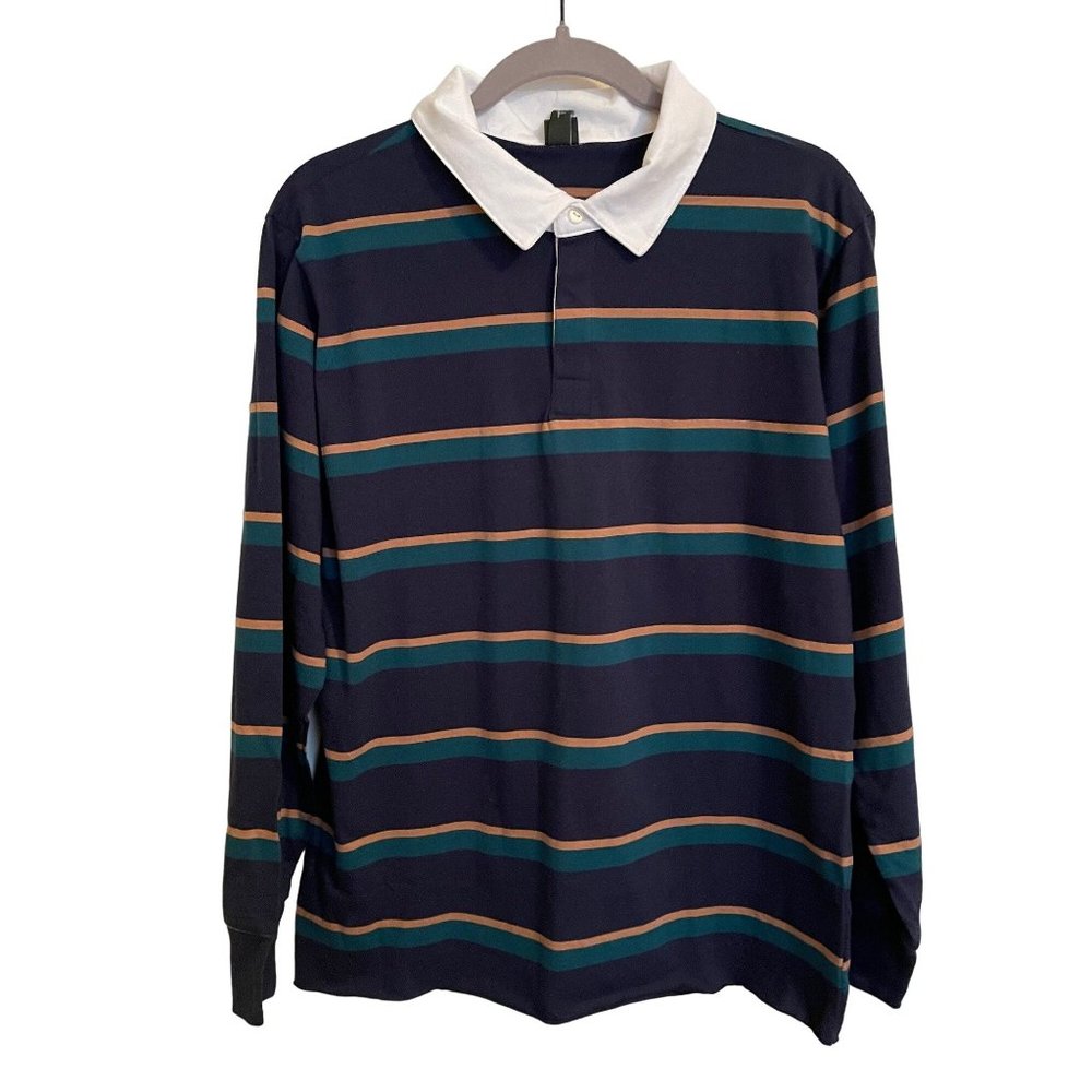WILD FABLE POLO‎ SHORT SIZE SMALL LONG SLEEVE BLUE